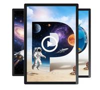 Tableau de menu numérique, écran HD 4K de 27" avec système Android, montage mural pour restaurant et lecture automatique