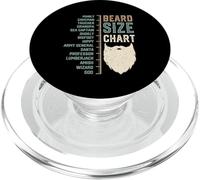 Tableau de mesure amusant de la barbe - Signification de la longueur de la barbe PopSockets PopGrip pour MagSafe
