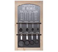 Tableau de mesure cuisine noir 40x70cm - Atmosphera createur d'interieur