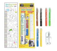 Tableau de mesure de la hauteur - Autocollant de mesure de la hauteur pratique | Tableau de la taille des tout-petits, tableau de croissance pour , autocollant mural décoratif pour chambre
