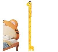 Tableau de Mesure de Taille - Planche DéMesure en Bois 180cm | Règle Ďe Hauteur Nursery Girafe Dinosaure pour Filles et Garçons | Graphique Ďe Croissance Murale pour Chambre Bébé Maternelle Garderie