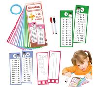 Tableau de Multiplication de Cartes Flash, Cartes Flash Multiplication - Tables de Multiplication éducative pour - Jouet Double Face avec 2 stylos secs pour la Phase d'apprentissage d