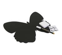 Silhouette papillon ardoise - Feutre-craie inclus et kit velcro pour accrochage mural - 30x50cm