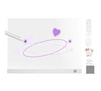 Tableau de notes à LED - USB Powered Light Up Drawing Board, affichage de message coloré effaçable à sec, panneau d'écriture acrylique géant, art lumineux créatif | panneaux lumineux pour bureau de
