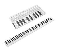 Tableau de Notes de Piano 88 Touches Tableau de Comparaison Exercices Papier Couché Portable Étanche pour Derrière les Touches D'entraînement