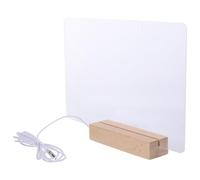 Tableau de Notes Effaçable Base Lumineuse de Bureau Acrylique | Écriture au Feutre Effaçable, Affichage de Table, pour Listes et Enseignes, Usage Bureau ou Hôtel Plusieurs styles