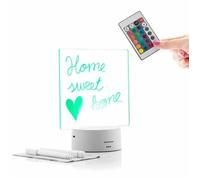 Tableau De Notes Et Messages Led - Lemo Innovagoods - Réutilisable - 16 Couleurs - Télécommande - 10 Led