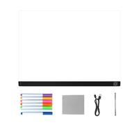 Tableau de notes LED coloré, tableau d'écriture acrylique effaçable à sec avec lumière, tablette de notes lumineuse pour et adultes, enseigne de message de bureau pour la maison, le bureau et