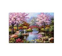 Tableau de paysage sur toile-Impression nature sur toile-paysage Toile Imprimée Peinture-Paysage de la rive du fleuve Affiches et Impressions-Tableau mural Image sur Toile 40x60cm16"x24"Sans cadre