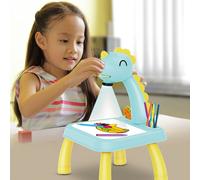 Tableau De Peinture De Dinosaures Pour Enfants, Bureau Musical, Projecteur Led, Artisanat D'art, Apprentissage Éducatif, Outils De Peinture, Jouet