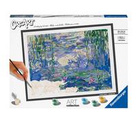 Tableau de peinture Ravensburger CreArt Claude Monet, Les Nymphéas (40x30cm)