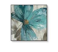 Tableau De Peinture Sur Toile,Style Botanique Vert Richesse Fleurs Feuille D'Or Texture Grandes Peintures À L'Huile Art Moderne Abstrait Oeuvre Toile Mur Art Peintures Salon Chambre Décor À La Ma