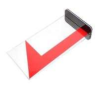 Tableau de Pénalité de Basket Portable, Plaque Rouge en Plastique | Arbitre, Compétition et Match, Bords Lisses, Finition Soignée, Usage Pratique, Accessoire de Signalisation