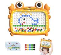 Tableau de perles magnétique, Crab Dot Art Designer avec stylo magnétique, Planche à dessin pour les tout-petits, grande planche à dessin avec perles pour la maison à l'extérieur