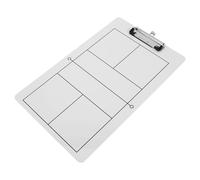 Tableau de Pickleball Effaçable à Sec pour Entraîneur, PVC Blanc | Surface Réutilisable, Coordination D’équipe et Plans Complexes, Coaching et Pratique, Ardoise Blanche