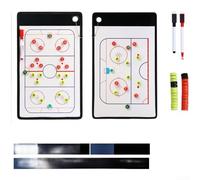 Tableau de planification de stratégie pour football, basket-ball, volley-ball, hockey, design magnétique portable avec construction et boucle de suspension pratique (glace)
