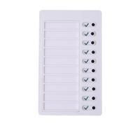 Tableau de planification des études pour enfants - Tableau de routine quotidienne et liste de contrôle des tâches - 12 x 20 cm