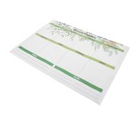 Tableau de Planification Magnétique Vert pour Réfrigérateur, Film Souple | Effaçable, Partage des Tâches Familiales, Surface Lisse, Adhère aux Portes Métalliques, Usage Maison