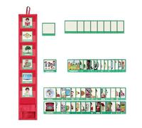 Tableau de planification - Mini organisateur de poche de voyage, suivi de salle de classe, planificateur de comportement avec 45 cartes d'activité, 9 cartes Blancó | Outil pédagogique à