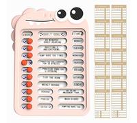 Tableau de planification pour les, tableau de liste de contrôle des tâches | Tableau de liste de contrôle réutilisable - d'enregistrement d'autodiscipline avec curseur de de