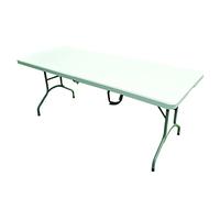 Tableau de pliage multifonctionnel 180 x 74 x 74 cm avec un fixateur en plastique Système de pliage et de manche compacts pour le déplacement