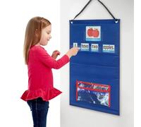Tableau de poche éducatif - Planche de construction pliable et réutilisable - Jouet éducatif - Organiseur interactif de cartes de mots - Système d'activités de lecture et d'écriture pour d'âge