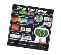 Tableau de poche éducatif pour centre de temps, calendrier, météo, chiffres, lettres, salle de classe, tissu Oxford, organiseur d'outils pédagogiques