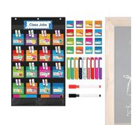 Tableau de poche pour emploi du temps , organiseur éducatif coloré et résistant pour enseignants - Tableau de poche mural pour la maison, le bureau, la salle d'étude, les activités