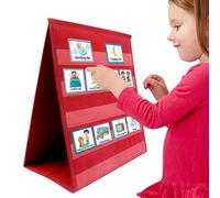 Tableau de poche pour les emplois en classe - Organiseur de cartes de poche - Double vainqueur - Pochettes de table - Diagramme - Classes debout - Support de démonstration - Fournitures de classe pour