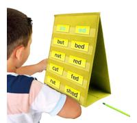 Tableau de poche pour les travaux en classe, petit tableau de poche double face - Tableau de poche autoportant pour le bureau, pour les démonstrations en classe, un must pour les élèves et les