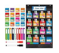 Tableau De Poche Pour Salle De Classe - Système D'organisation D'apprentissage Mural, Outil D'affichage Éducatif | Structure D'arrangement Visuel Multi-poches, Aide Pédagogique, Ressource De Gestion D