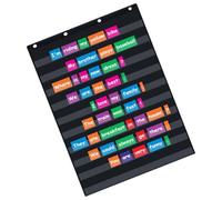 Tableau de poche standard, support interactif et polyvalent pour la pratique du vocabulaire, orthographe, suspension murale, poches transparentes, tableau de mots standard