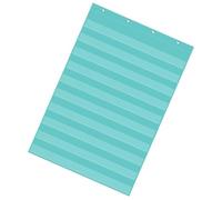 Tableau de poche standard transparent à 10 poches à suspendre au mur pour les leçons d'enseignants dans une salle de classe ou à la maison
