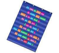 Tableau de poche standard transparent à 10 poches à suspendre au mur pour les leçons d'enseignants dans une salle de classe ou à la maison