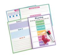 Tableau de pratique portable de la phonétique anglaise 11, 22 x 8, 26 pouces Bloc-notes effaçable pour les étudiants Activité d ' apprentissage Pratique de l ' écriture manuscrite recyclable