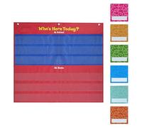Tableau de présence pour les classes préscolaires, Helping Hands Pocket Management Pocket, Home School Supplies Liste de présence pour les enfants d'école primaire