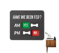 Tableau de prévention de la suralimentation, Programme d'alimentation pour Chien, Panneau d'alimentation Quotidien AM/PM avec Instructions claires, Rappel coloré avec Design magnétique, Pratique pour