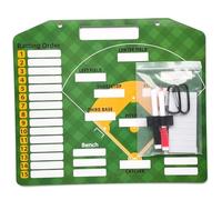 Tableau de programmation de baseball, accessoires d'entraînement baseball à suspendre comprenant 30 bandes magnétiques, 2 crochets et 2 marqueurs, parfait pour le basket-ball, le football, le foot