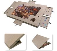 Tableau de Puzzle Portable pour Enfants avec 6 Tiroirs Et Couvercle en Feutre, Table Pliante avec Support - Organisateur de Rangement pour Tapis de Puzzle pour Enfants, Peut Contenir Jusqu'à 1000#2