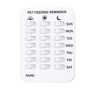 Tableau de rappel magnétique « Did You Feed the Cat » pour chats et chiens, suivi des repas quotidiens avec indicateur 3 fois par jour, réutilisable, panneau « Did You Feed the Cat » pour la maison et