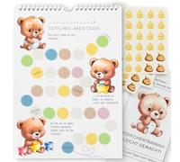 Tableau de récompense d'apprentissage de la propreté pour enfant à partir de 2 ans - Calendrier et plan personnalisés avec autocollants, guide parental et crochet - Entraînement à la propreté des