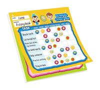 Tableau de récompense pour le suivi du comportement des enfants avec espace réinscriptible et motif de dessin animé amusant 30 x 25 cm avec aimants