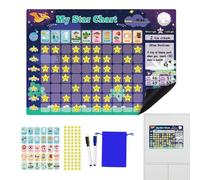 Tableau de récompenses et responsabilités quotidiennes, tableau de tâches magnétique pour réfrigérateur | Tableau de tâches de responsabilité de routine quotidienne - Tableau de tâches quotidiennes