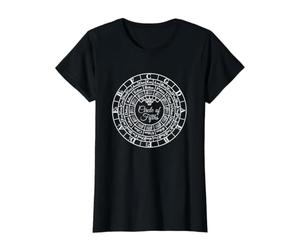 Tableau de référence des principales signatures de Circle of Fifths Music Theory T-Shirt Graphique avec Valeur, Femme, Noir, M