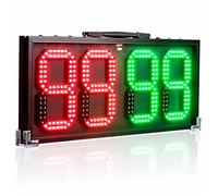 Tableau de remplacement LED pour arbitre de football - Affichage électronique étanche pour temps de blessure et changement de joueur avec batterie intégrée, 60 cm