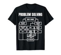 Tableau de résolution de problèmes pour homme - Organigramme geek Nerd cadeau amusant T-Shirt