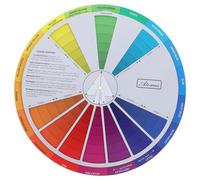 Tableau De Roue Assad Color Board,Guide De Peinture,Cercle De Mélange,Théorie De L'artiste De Maquillage,Apprentissage Des Pigments De Base,Théorie De La Peinture