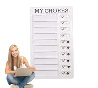 Tableau de routine pour adolescents - planche de glissement réutilisable, liste de papier cartonné détachable, outil de planification compacte, organisateur quotidien | Tableau de corvée pratique pour