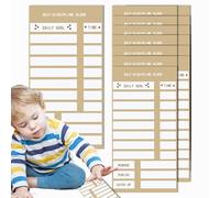 Tableau de routine pour l'heure du coucher, tableau d'horaire réutilisable pour pour la maison - Tableau d'enregistrement d'autodiscipline avec curseur de liste de contrôle - Développer de
