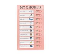 Tableau de routine quotidien réutilisable pour enfants - Tableau de gestion du temps - 12 x 20 cm - Tableau visuel pour planification quotidienne de routine - Outil de gestion du temps pour enfants
